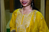 Sunlit Yellow Muslin Embroidered Suit Set with Sheer Dupatta